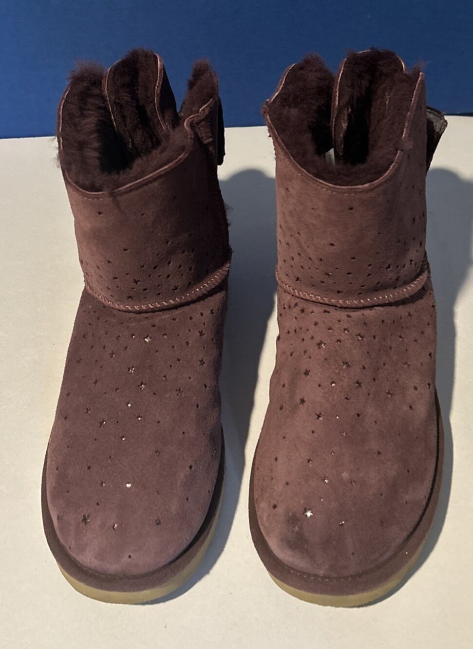 UGG Australia Classic Mini Stargirl Bow Port Women's Boots 1098475-PORT Sz 11